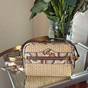 Gucci Snake Wicker Crossbody Bag
